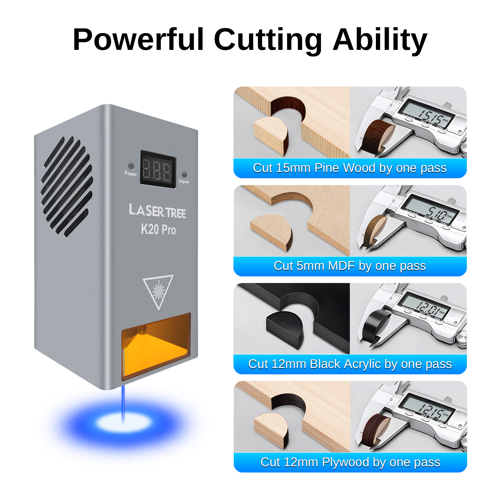 LASER TREE Testa laser ad alta - Industrial Laser Engraver recensione e prezzo